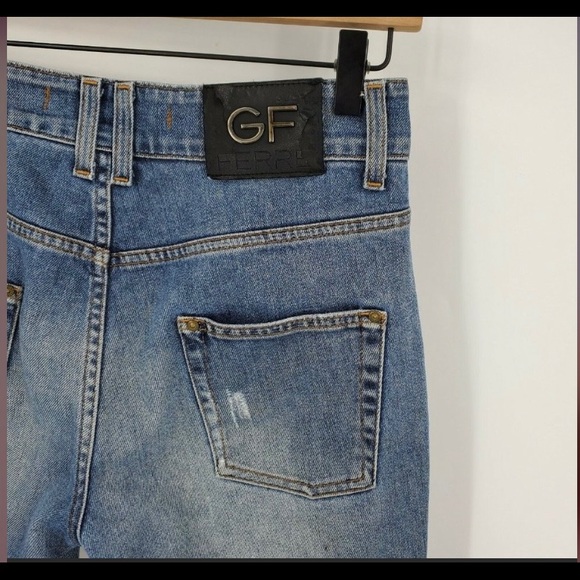 GF Gianfranco FERRE Distressed Jeans sz 28 - Picture 8 of 9